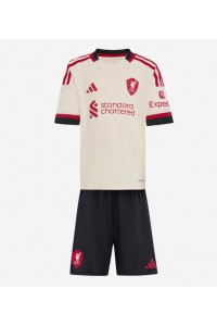 Fotbalové Dres Liverpool Dětské Venkovní Oblečení 2025-26 Krátký Rukáv (+ trenýrky)